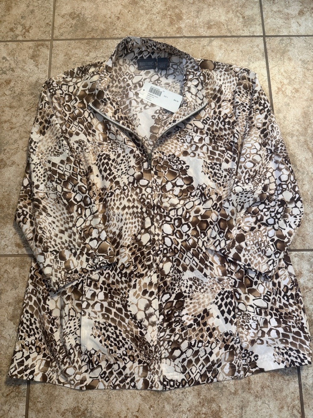 Chico’s Women’s Animal Print Jacket